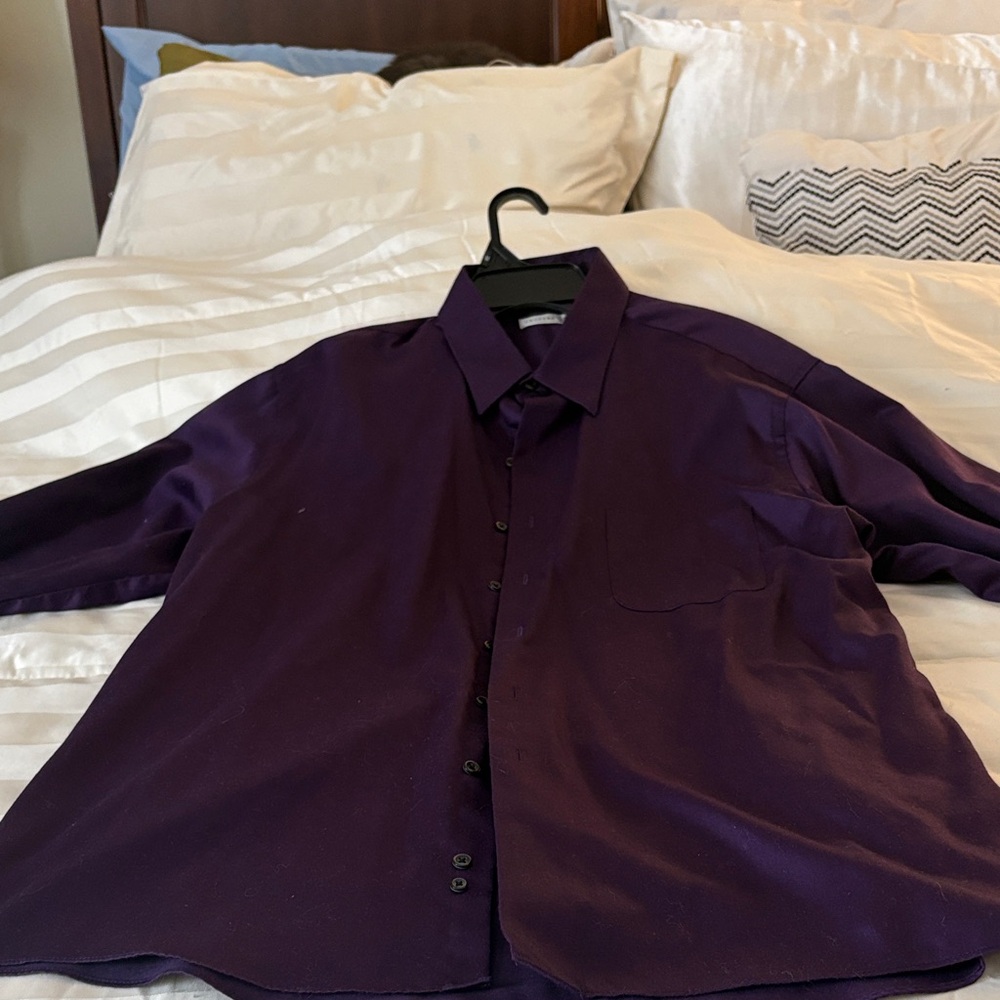 Geoffrey Beene Men's Deep Purple Shirt Jacket